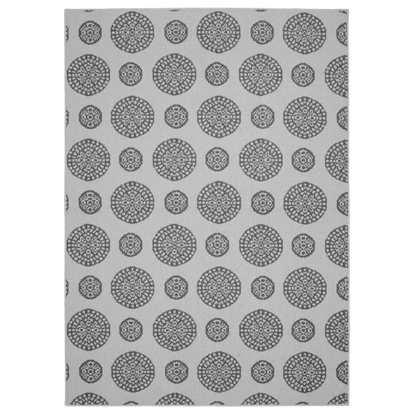 Garland Rug Memento Area Rug, 5 ft. x 7 ft, Silver/Cinder Gray