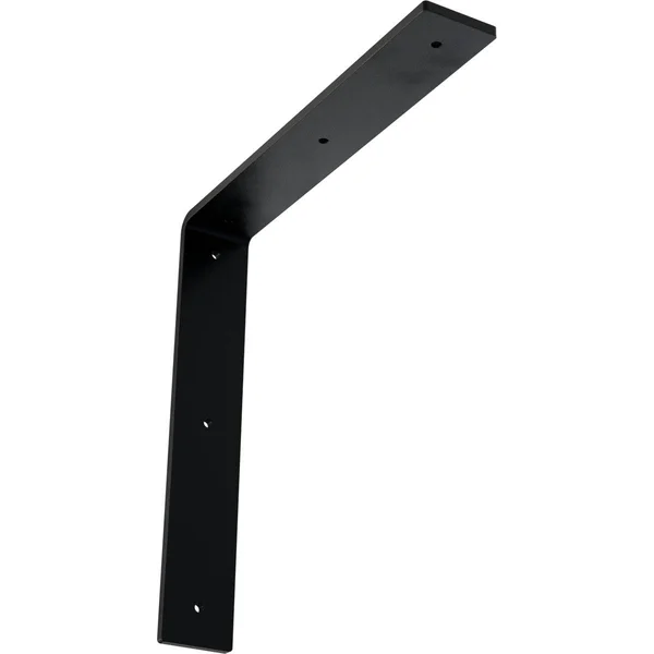 Ekena Millwork BKTM02X12X12HAPBL 2x22W x 12x22D x 12x22H Hamilton Steel BRACKET - Powder Coated Black