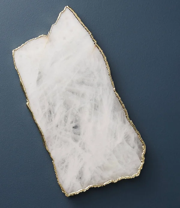Anthropologie Home White Agate Cheese Board - White