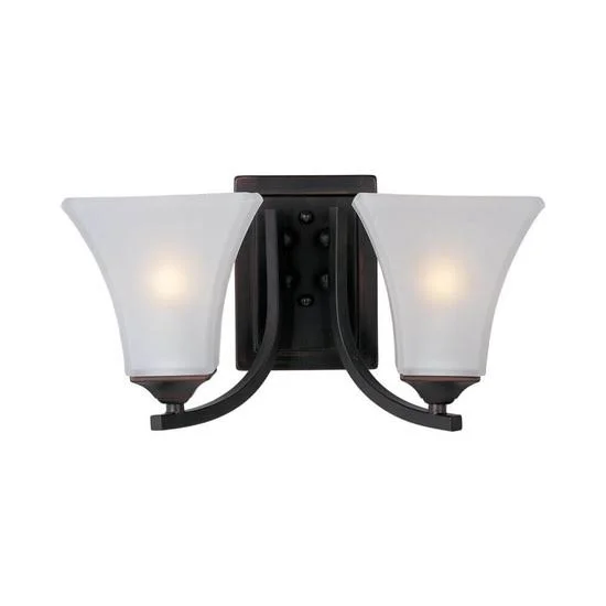 Maxim 20098FTSN Aurora 1-Light Wall Sconce, Satin Nickel