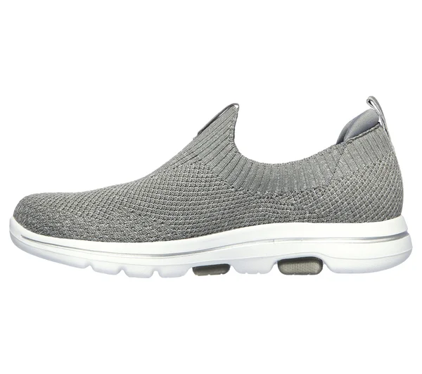 Skechers Women's GOwalk 5 Trendy Slip on Sneaker - Gray