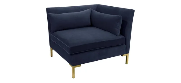 Stacy Modular Corner Chair in Blue by Skyline