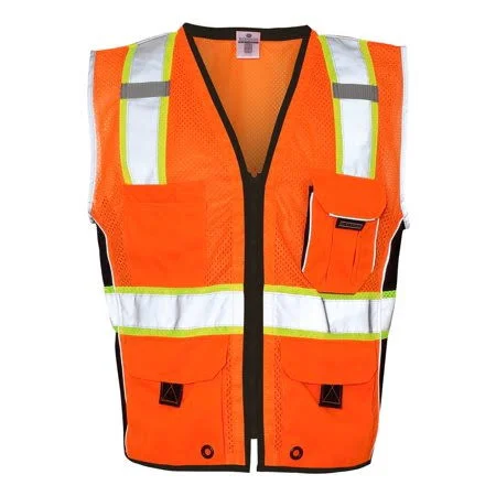 New - Iwpf - Kishigo - Premium Black Series Heavy Duty Vest, Men's, Size: 2XL, Orange