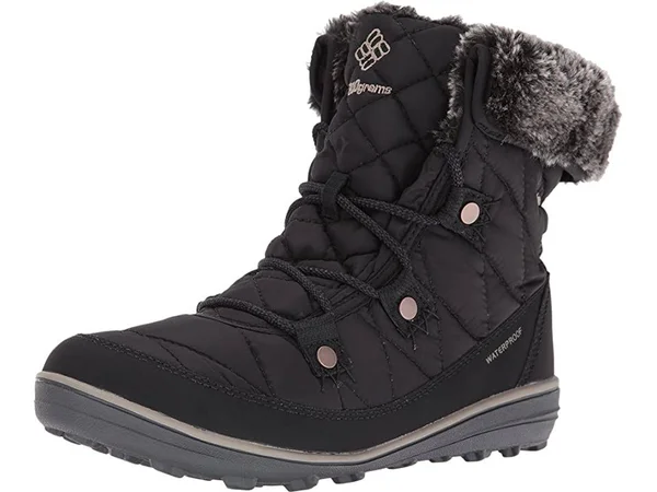 Columbia Women's Heavenly Omni-Heat Minx Shorty Boots, Black/Kettle, 7.5