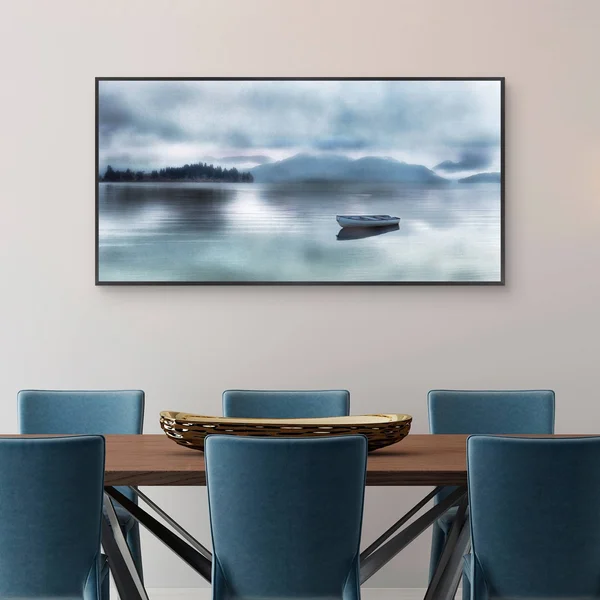 Fine Art Canvas Time for A Break Framed Canvas Wall Art - 24x48