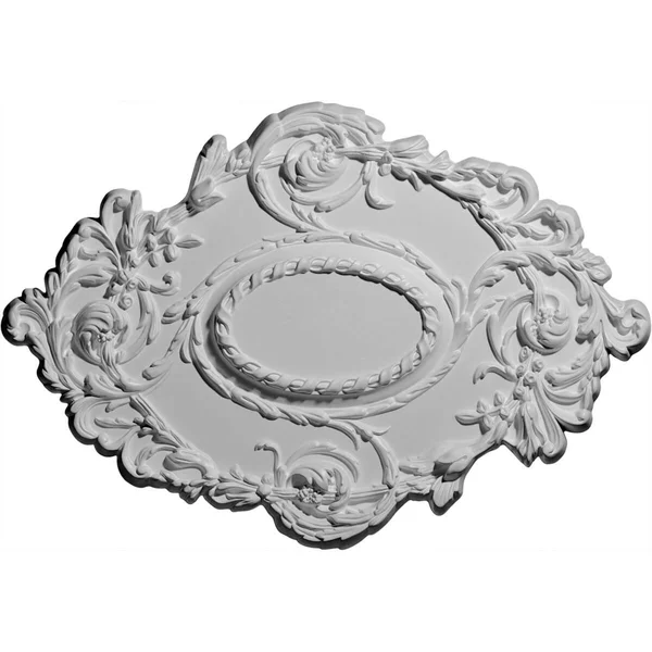Ekena Millwork CM30KIMDF 30 3/8x22W x 20 3/4x22H x 1x22P Kinsley Flowing Leaf Ceiling Medallion - Hand-Painted Midnight Dream