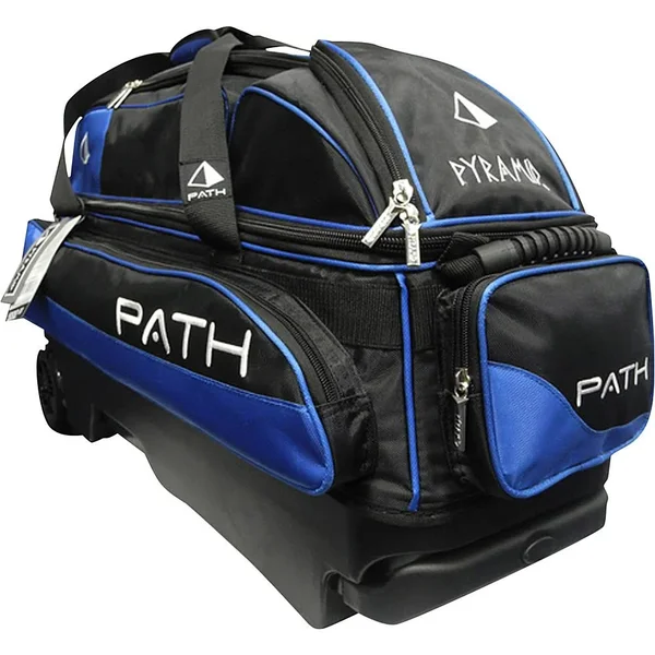 Pyramid Path Premium Deluxe Triple Roller Bowling Bag - Gold