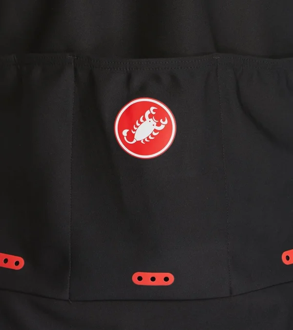 CASTELLI Perfetto Convertibile Light Jacket/ Short Sleeve Jersey, black Light Jacket, for men, size L, Cycle jacket, Cycle cloth