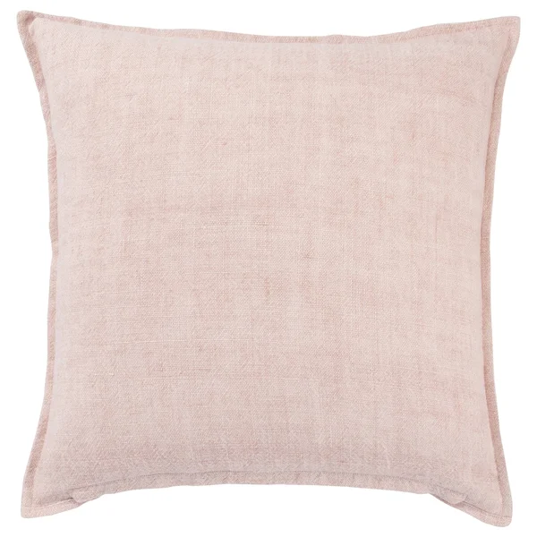 Jaipur Living Bay Solid Light Pink Down Throw Pillow 22 inch