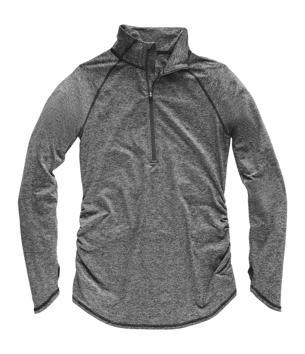 The North Face Women's Motivation Stripe 1/2 Zip TNF Black Micro Stripe, L