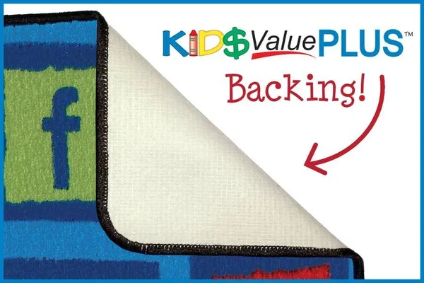 Carpets for Kids Value Plus Tranquil Pond Rug, 8 x 12 Feet