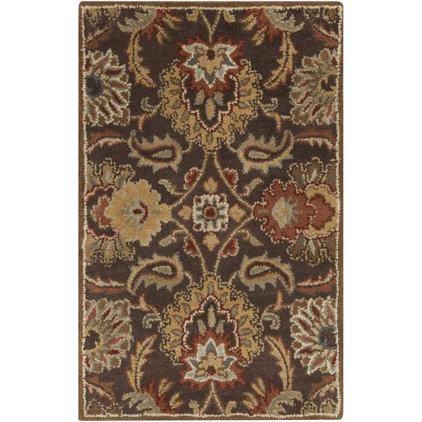 Art of Knot Vitrolles Olive Traditional 8& x 11& Area Rug