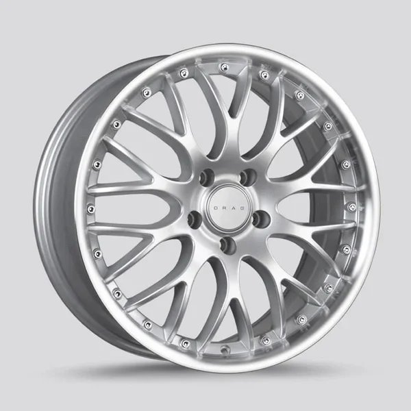 Drag DR-75 Wheels 19x8.5 5x112 ET35 Silver Machined Lip Rims