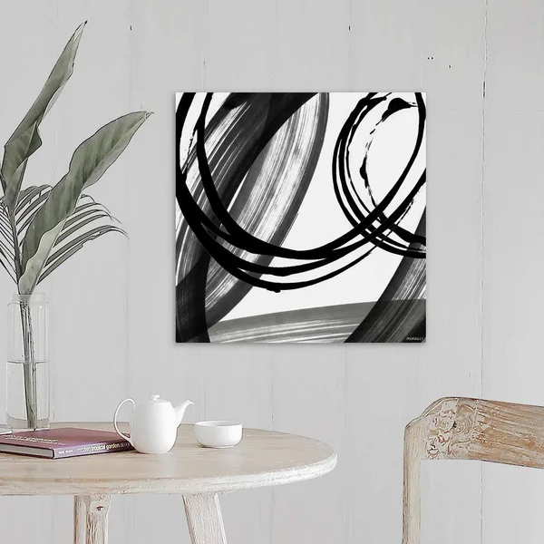 Black and White Pop I - Canvas Wall Art, 20x20, Great Big Canvas