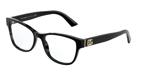 Dolce & Gabbana DG3326 Eyeglasses - 54-17-140, 501 Black