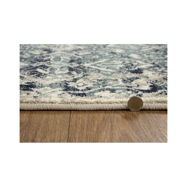 Kas Heritage 9372 Ivory/Blue Anna Area Rug 7&7x22 x10&10x22