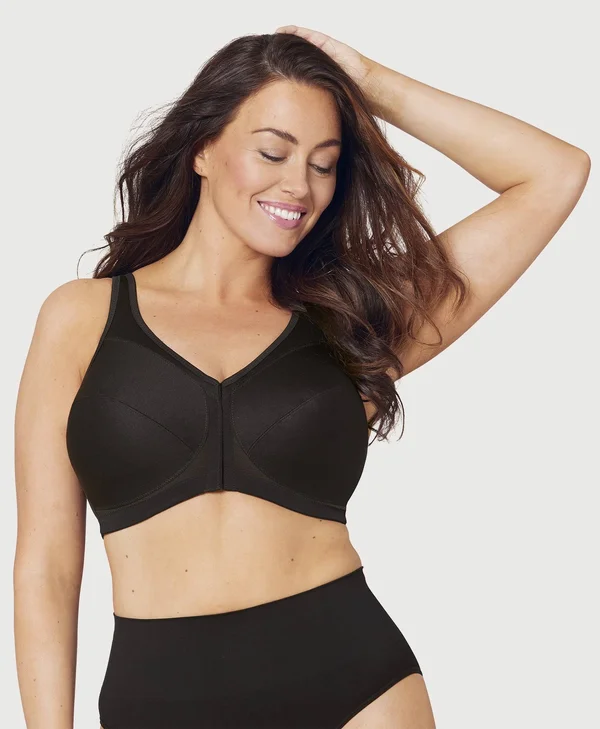 Glamorise Women's MagicLift Posture Back Support Bra - Black - 56D