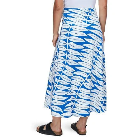 Patagonia Kamala Midi Skirt - Women's Eucalyptus Fronds/Bayou Blue, L