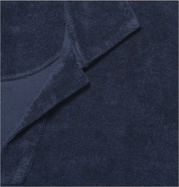 Orlebar Brown Terry Towelling Navy Towelling Resort Polo Shirt, Navy