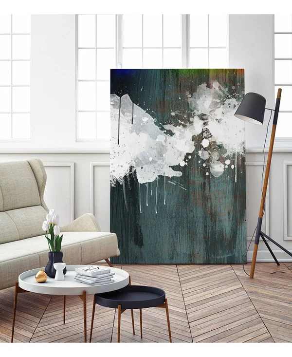 CLICART 24 in. x 36 in. Clouds II by Enrico Varrasso Wall Art - White/ Blue