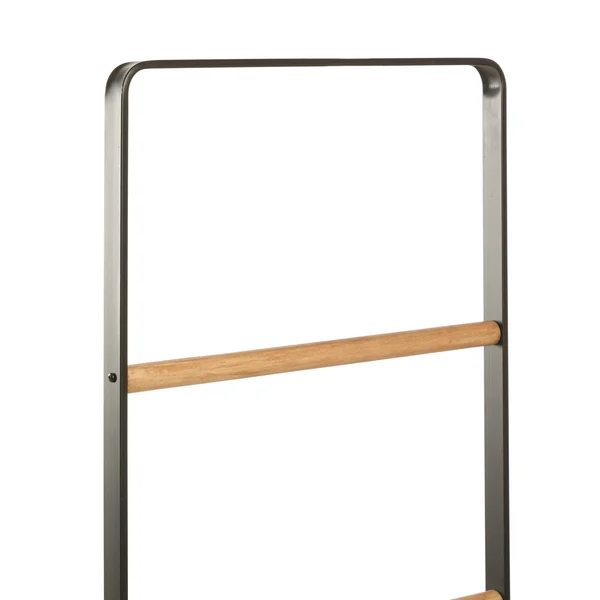 Black Iron Industrial Shelving Unit 61 x 18 x 16 - 18 x 16 x 61 - 61.38" x 18.38" x 16.25"