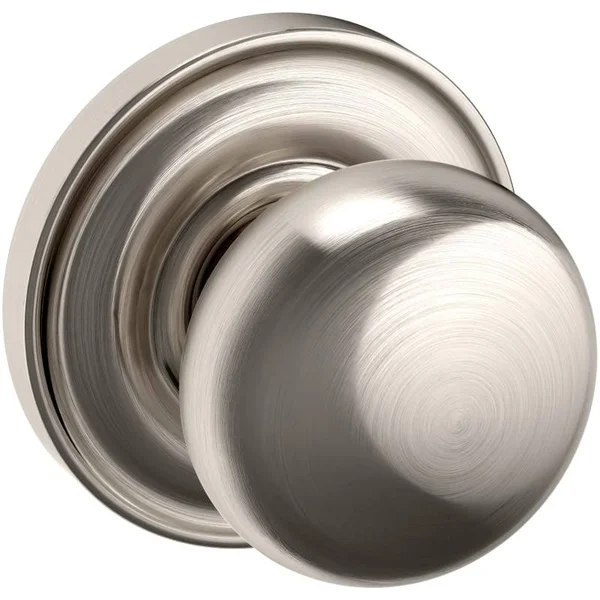 Baldwin Estate Knob 5048 Rose Half Dummy Satin Nickel
