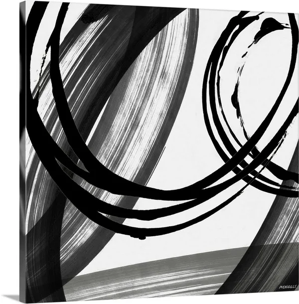 Black and White Pop I - Canvas Wall Art, 20x20, Great Big Canvas