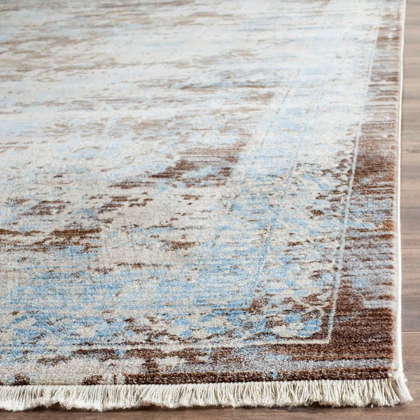 Safavieh Vintage Persian VTP417T 5&0x22 x 7&6x22 Brown - Light Blue Area Rug