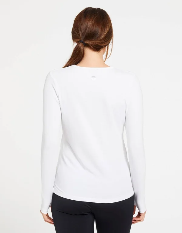 Long Sleeve T-Shirt UPF 50+ Sensitive Collection - Womens Sun Safe Top Oatmeal