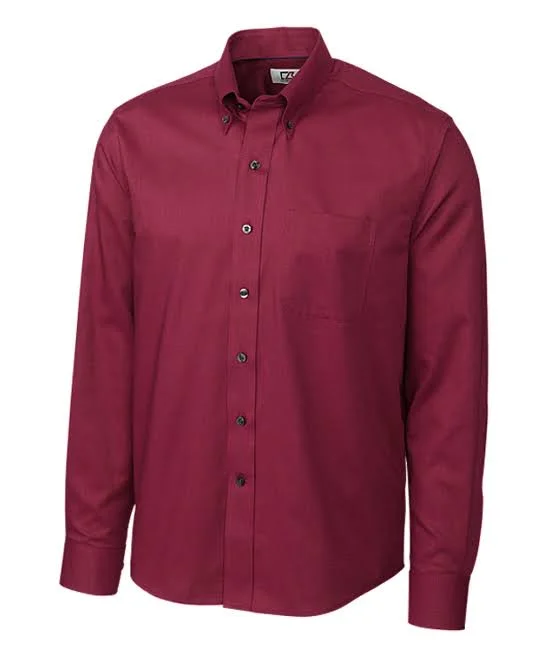 Cutter & Buck Men's Big and Tall Long Sleeve Epic Easy Care Nailshead - Chutney - M, Size: Medium