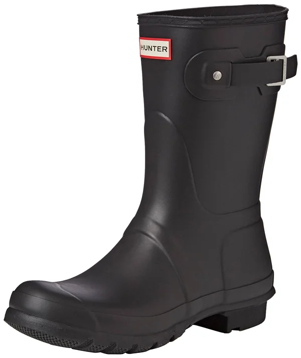 Hunter Women Original Short Rain Boot Black 6