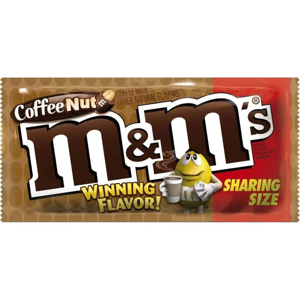 M & M Chocolate Candies, Peanut, Coffee Nut, Sharing Size - 24 pack, 3.27 oz packs