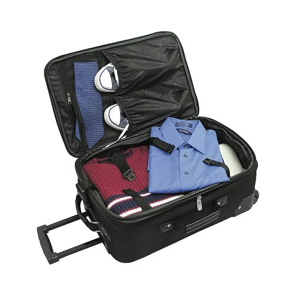 Traveler&s Choice Travel Select Amsterdam 4-Piece Expandable Luggage Set - Navy/Black