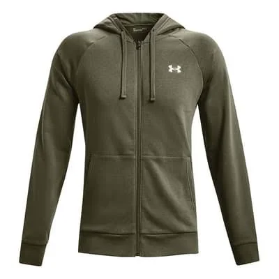 Under Armour Rival Cotton Full Zip Hoodie Green - 3XL
