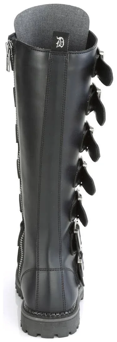 Demonia - Unisex Riot-21MP Boots Black Vegan - Size-12