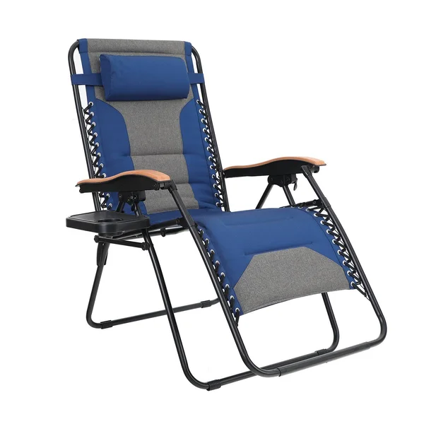 Phi Villa Oversized Padded Zero Gravity Chair with Cup Holder