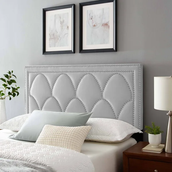 Greta Performance Velvet Full/Queen Headboard Dusty Rose Modway