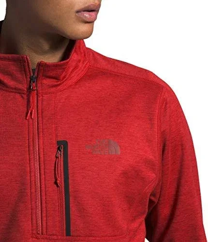 The North Face Men's Canyonlands 1/2 Zip, Pompeian Red Heather, XL