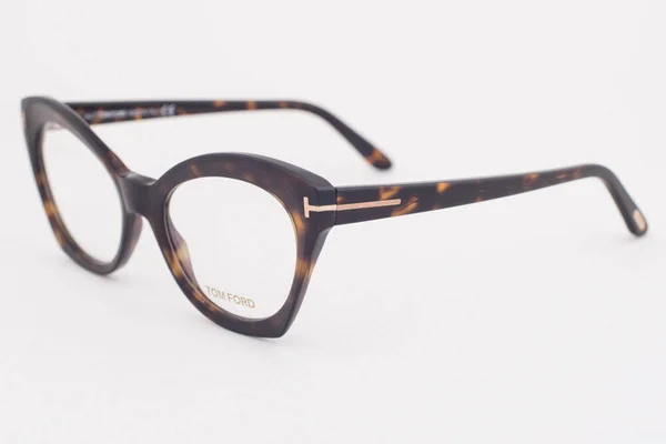 Tom Ford FT5456 Cat Eyeglasses - 52-19-140, 052 - Shiny Dark Havana, Shiny Rose Gold T Logo