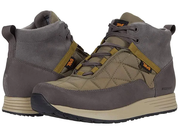 Men's Teva Ember Commute Waterproof Boot 5741551 - 7.5 M, Grey/ Olive