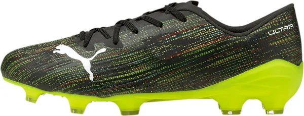 Puma Ultra 2.2 FG Soccer Cleats - Black - White & Yellow Alert - 10 - Each