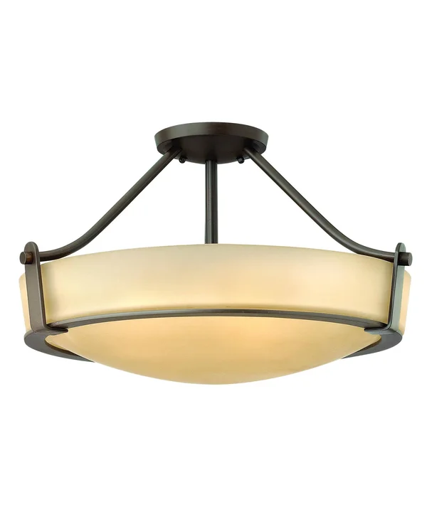 Hinkley Lighting 3221OB Hathaway Semi Flush Mount Light, Olde Bronze