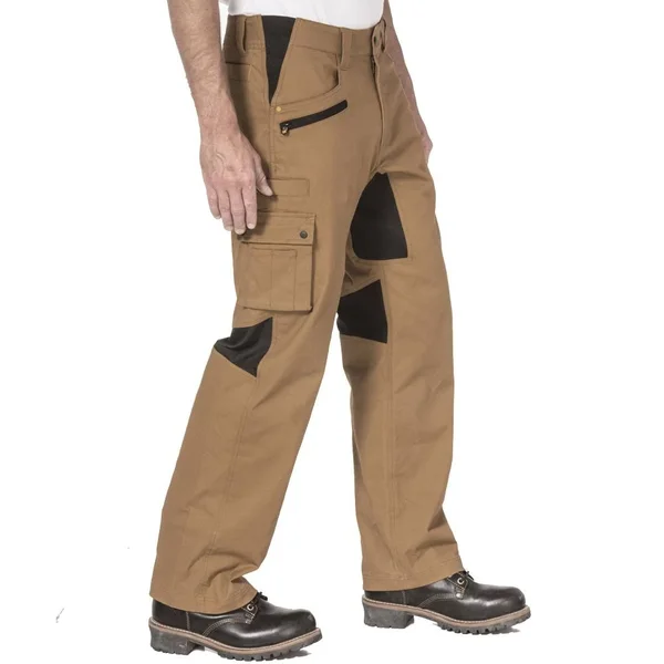 Caterpillar Men's Operator Flex Cargo Work Pant, 1810038-016-28/30, Dark Sand