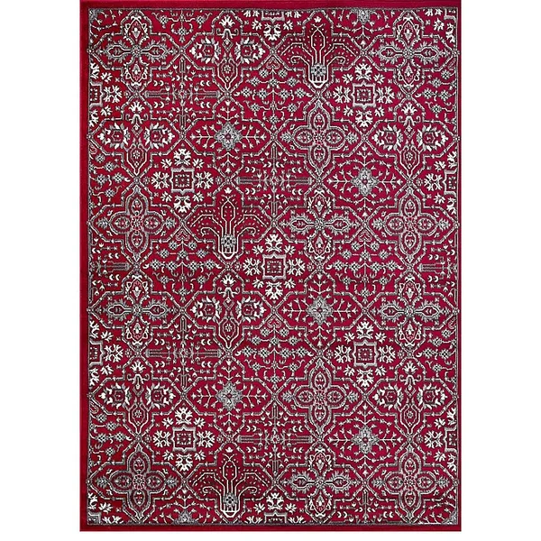 Concord Global Jefferson Athens Area Rug, Red, 5x7 ft