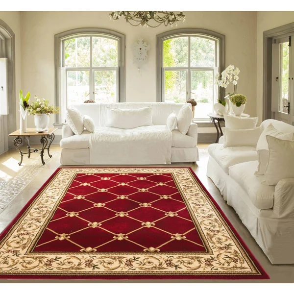 Well Woven Agra Royal Trellis Area Rug - 3&11 inch x 5&3 inch, Blue