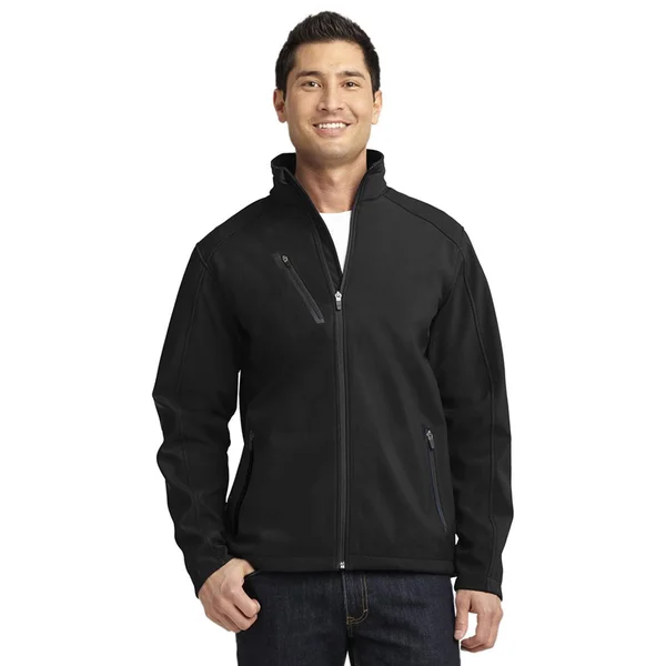 Port Authority J324 Welded Soft Shell Jacket - Battleship Grey - 3XL