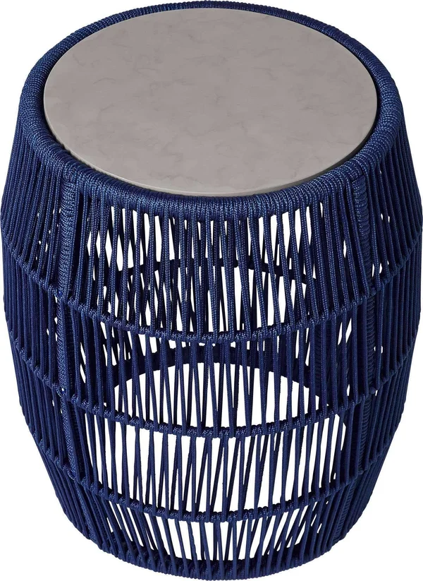 Modloft Volta Outdoor Accent Table - Blue Cord