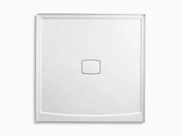 KOHLER K-9395-96 Archer 60 In. x 60 In. Single Threshold Center Drain Shower Base with Removable Cover - Biscuit