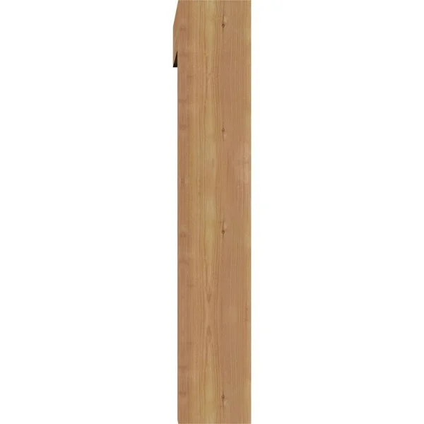 Ekena Millwork 1464447 5 1/2x22W x 24x22D x 32x22H Westlake Block Smooth Bracket w/ Offset Brace, Western Red Cedar