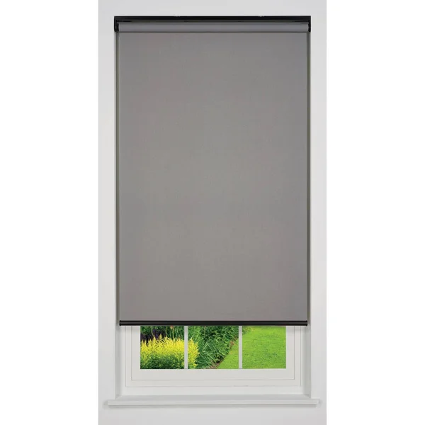Linen Avenue Cordless Light Filtering Roller Shade, Light Grey 72 W x 78 H